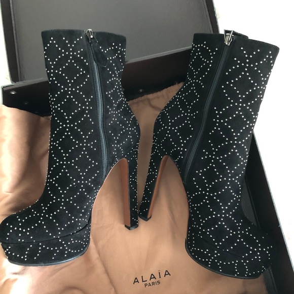 ALAIA platform suede shoes size EU 39 - Picture 4 of 16